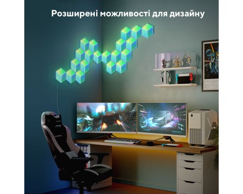 Світильник Govee H6066 Glide Hexa Pro LED Light Panels 10шт RGB Білий (H6066302)