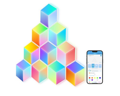 Світильник Govee H6066 Glide Hexa Pro LED Light Panels 10шт RGB Білий (H6066302)