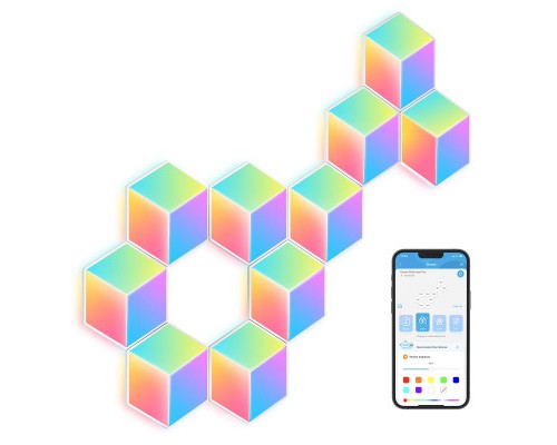 Світильник Govee H6066 Glide Hexa Pro LED Light Panels 10шт RGB Білий (H6066302)