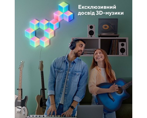 Світильник Govee H6066 Glide Hexa Pro LED Light Panels 10шт RGB Білий (H6066302)