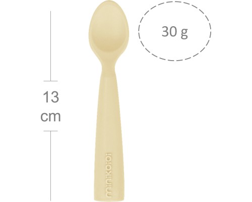 Набір дитячого посуду MinikOiOi Scooper ложка силіконова (Mellow Yellow) (101140006)