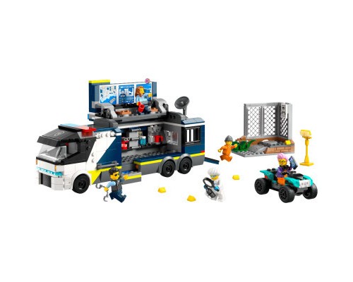 Конструктор LEGO City Пересувна поліцейська криміналістична лабораторія 674 деталей (60418)
