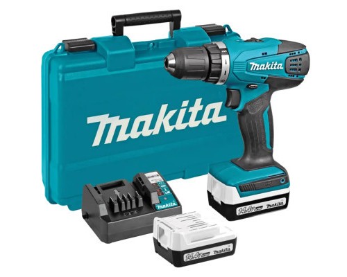 Шуруповерт Makita 14.4V G-Series, 2x1.5Ah, 30/15Нм, кейс (DF347D001)
