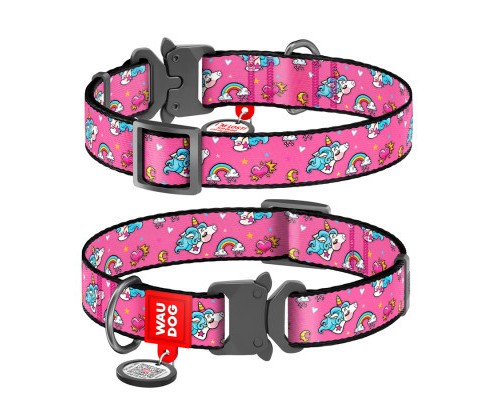 Нашийник для тварин WAUDOG Nylon з QR паспортом 