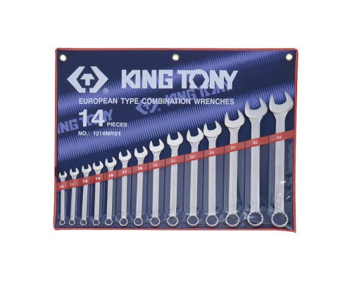Ключ KING TONY ріжково-накидний 14 шт. 10-32 мм (1214MR01)