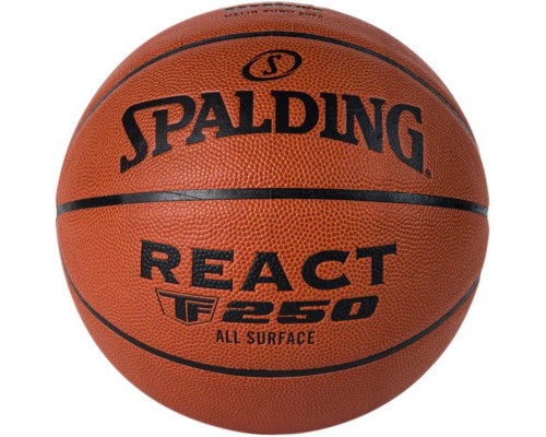 М'яч баскетбольний Spalding React TF-250 FIBA помаранчевий Уні 7 76967Z (689344407005)