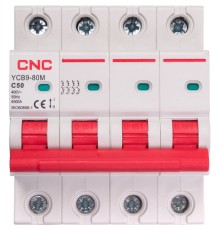 Автоматичний вимикач CNC YCB9-80M 4P C50 6ka (NV821648)