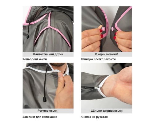 Накидка Perletti City 14225 L чорний (14210177L)