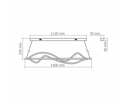 Світильник Videx DECORA 80W (VL-CLD-990-BK)