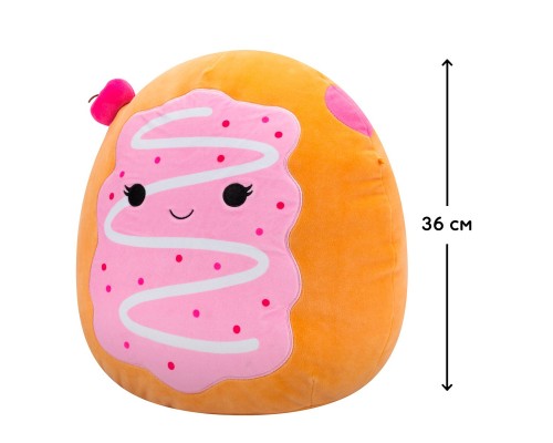 М'яка іграшка Squishmallows Вишневий пончик Перл 36 см (SQCR06742) М'яка іграшка Squishmallows Вишневий пончик Перл 36 см (SQCR06742)