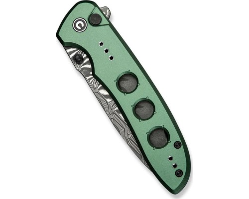 Ніж Civivi Hyperpulse Damascus Red Aluminum (C23087A-DS1)