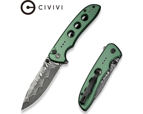 Ніж Civivi Hyperpulse Damascus Red Aluminum (C23087A-DS1)