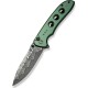 Ніж Civivi Hyperpulse Damascus Red Aluminum (C23087A-DS1)