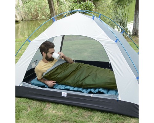 Спальний мішок Naturehike LW180 NH21MSD04 лівий, p-p XL, темно-зелений (6927595786956-L)