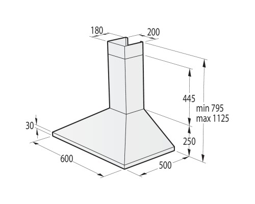 Витяжка кухонна Gorenje WHC63CLB