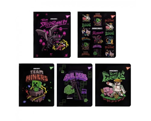 Зошит Yes Minecraft. Team 18 аркушів клітинка (767522)