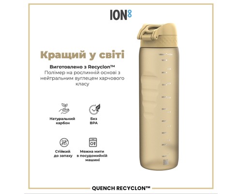 Пляшка для води ION8 OneTouch 1000 мл BPA Free, Desert (I8RF1000DES)