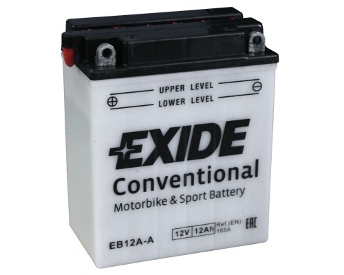 Акумулятор автомобільний EXIDE CONVENTIONAL 12Ah (+/-) (165EN) (EB12A-A)