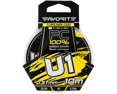 Флюорокарбон Favorite U1 FC 10m 5.0/0.37mm 20.5lb/9.31kg (1693.11.84)