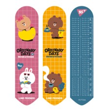 Закладки для книг Yes 2D Line Friends brown (708137)