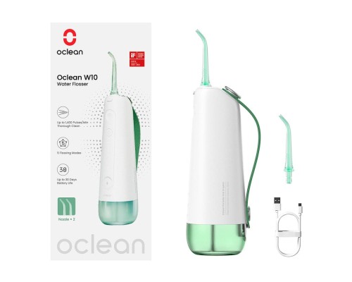 Іригатор Oclean W10 Green NEW-2 NOZZLES (6970810555745)