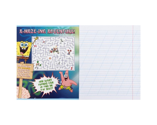 Зошит Kite SpongeBob SquarePants, 12 аркушів, коса лінія (SB25-235)