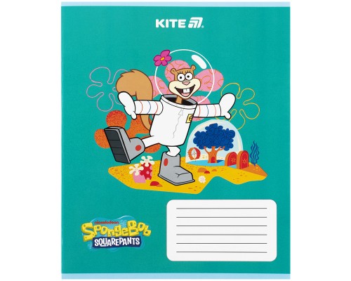 Зошит Kite SpongeBob SquarePants, 12 аркушів, коса лінія (SB25-235)