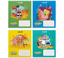 Зошит Kite SpongeBob SquarePants, 12 аркушів, коса лінія (SB25-235)