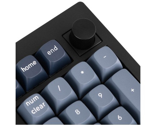 Клавіатура Keychron V5 Max Gateron Jupiter Banana Knob Hot-Swap QMK Wireless/Bluetooth/USB-А UA Black (V5M-D4-UA)