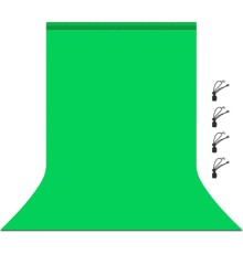 Фон Puluz PU5206G backdrop 3x6 m green (PU5206G)