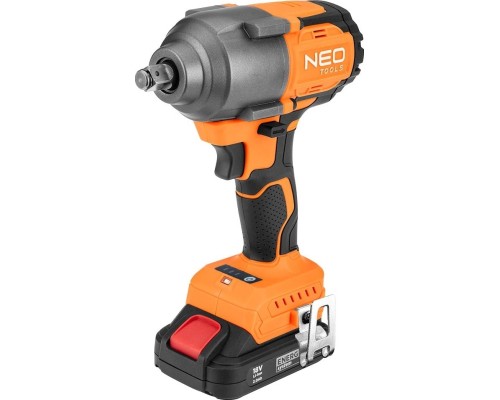 Гайковерт Neo Tools Energy+ 18V, безщітковий, 2400об/хв, 850Нм, 1/2