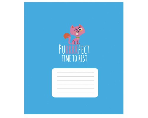 Зошит Школярик Purrrfect cats 24 аркуша клітинка (024-3562K)