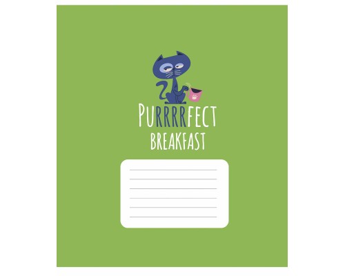 Зошит Школярик Purrrfect cats 24 аркуша клітинка (024-3562K)