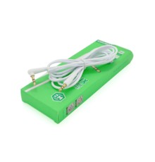 Кабель мультимедійний 3.5mm M to 3.5mm M 2.0m white iKAKU (YT-AUXGJ(M)/(M)-KSC-522-W)