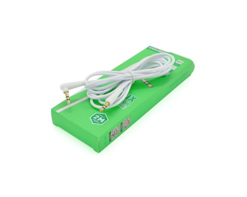 Кабель мультимедійний 3.5mm M to 3.5mm M 2.0m white iKAKU (YT-AUXGJ(M)/(M)-KSC-522-W)