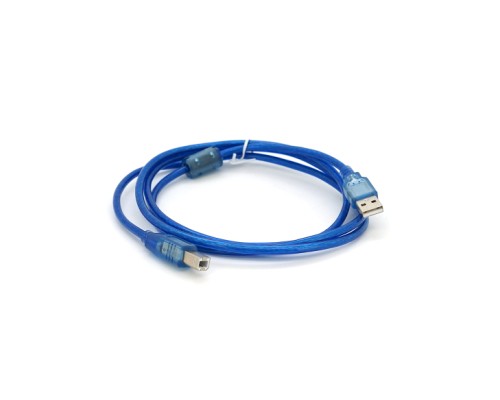 Кабель для принтера USB 2.0 AM/BM 1.5m ferrite blue Ritar (YT-AM/BM-1.5TBL)