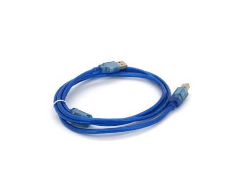 Кабель для принтера USB 2.0 AM/BM 1.5m ferrite blue Ritar (YT-AM/BM-1.5TBL)