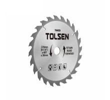 Диск пильний Tolsen з ТВС напайками по дереву 160х40Т*20мм (76426)