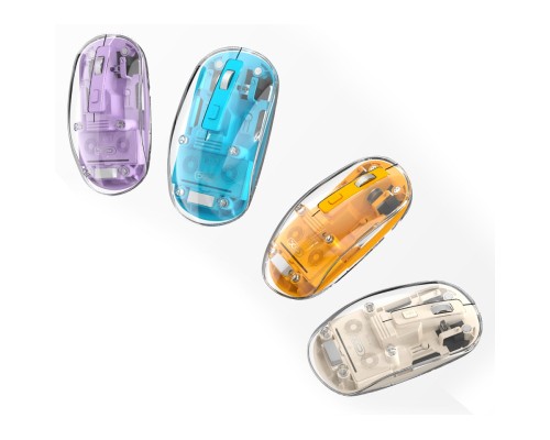 Мишка XO M12 Wireless Transparent/Blue (M12 Blue)