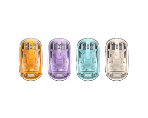 Мишка XO M12 Wireless Transparent/Blue (M12 Blue)