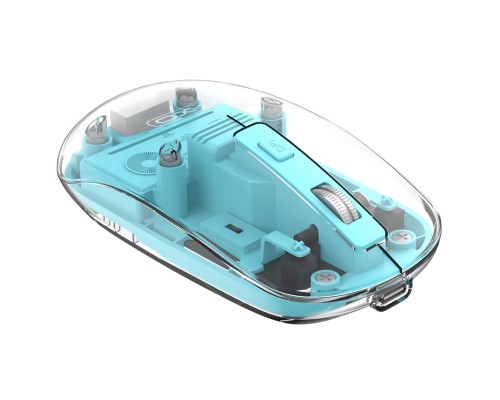 Мишка XO M12 Wireless Transparent/Blue (M12 Blue)