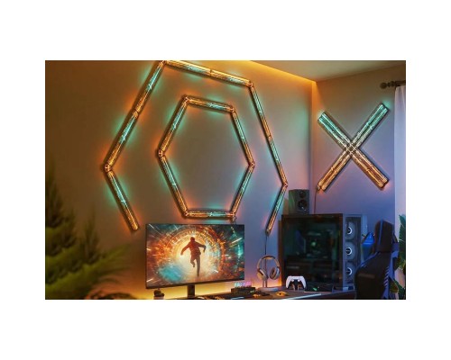 Світильник Govee H1063 Gaming Wall Light Expansion Kit, 2pcs, RGBIC, Wi-Fi/Bluetooth, Purple (H10630A5)