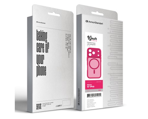 Чохол до мобільного телефона Armorstandart Lush MagCase Apple iPhone 17 Pro Pink (ARM87494)
