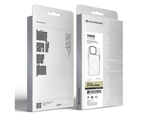 Чохол до мобільного телефона Armorstandart Uniq MagCase Apple iPhone 17 Pro Max Matte Clear (ARM86274)