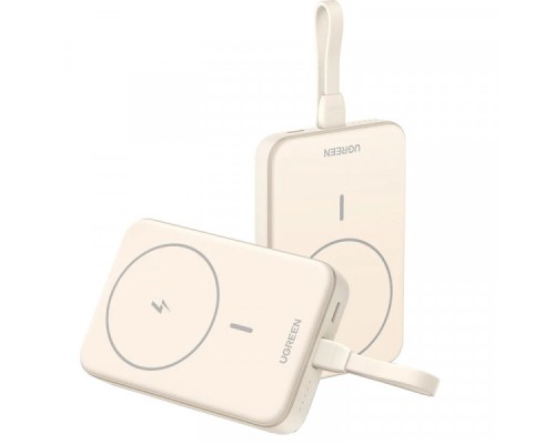 Батарея універсальна Ugreen 10000mAh 20W Magnetic Wireless Build-in USB-C Cable (PB760) (35341B)
