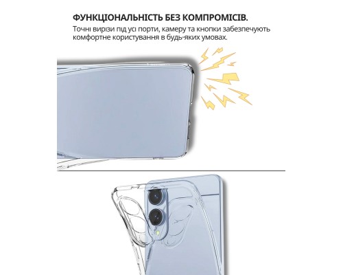 Чохол до мобільного телефона BeCover Silicone Samsung Galaxy S25 Edge SM-S937 Transparent (714678)