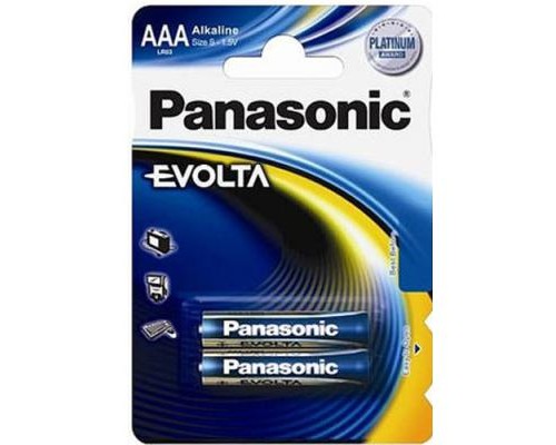 Батарейка Panasonic LR03 PANASONIC Evolta * 2 (LR03EGE/2BP) 