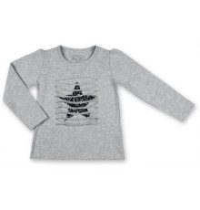 Кофта дитяча Breeze сіра меланж із зіркою (7979-116G-gray)