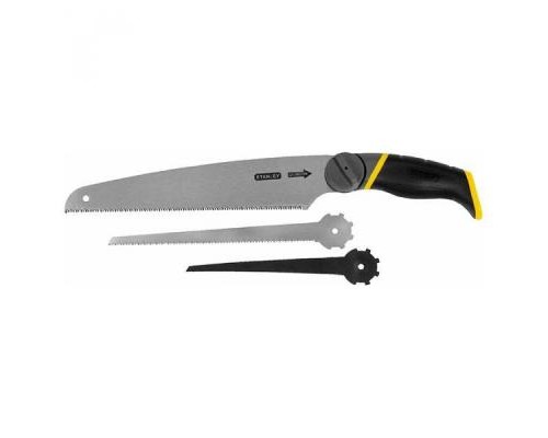 Ножівка Stanley універсальна, 3 змінні полотна, довжина 270 мм. (0-20-092)