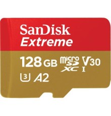 Карта пам'яті SanDisk 128GB microSDXC class 10 UHS-I U3 A2 Extreme V30 (SDSQXA1-128G-GN6MA)